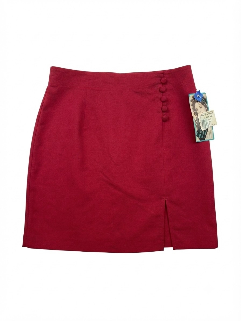 Women’s Scarlet Button-Accent A-Line Skirt